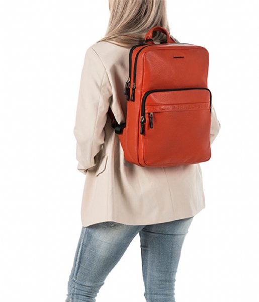 Burkely  Bold Bobby Backpack 15.6 Inch Fierce Rood
