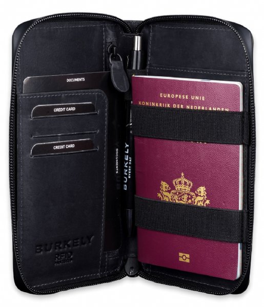 Burkely  Rain Riley Passport Wallet Kobalt (34)