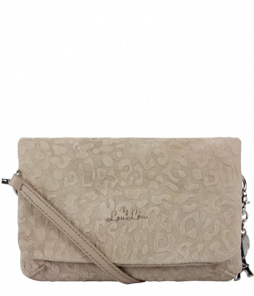 LouLou Essentiels  Clutch Lovely Leopard sand