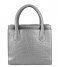 LouLou Essentiels  Bag Medium Shiny Croco grey