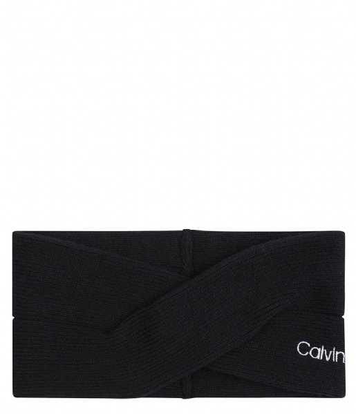 Calvin Klein  Essential Knit Headband Ck Black (BAX)