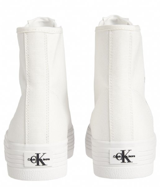 Calvin Klein  Vulcanized Flatform Mid Cut Bright White (YAF)