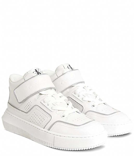 Calvin Klein  Chunky Cupsole Laceup Mid M White Silver (0LC)