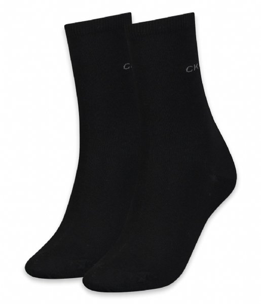 Calvin Klein  Women Sock 2P Black (001)