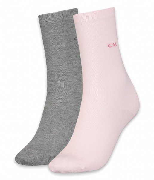 Calvin Klein  Women Sock 2P Pink Combo (003)