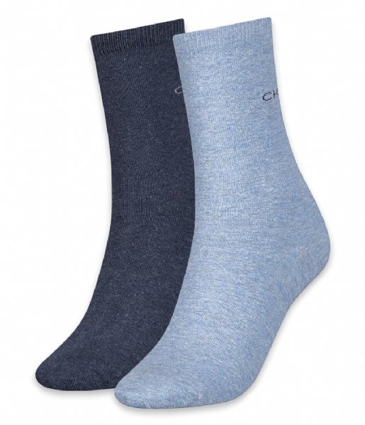 Calvin Klein  Women Sock 2-Pack Denim Blue (005)
