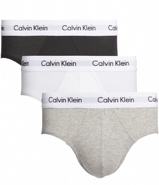 Calvin Klein  3P Hip Brief 3-Pack Black/White/Grey Heather (998)