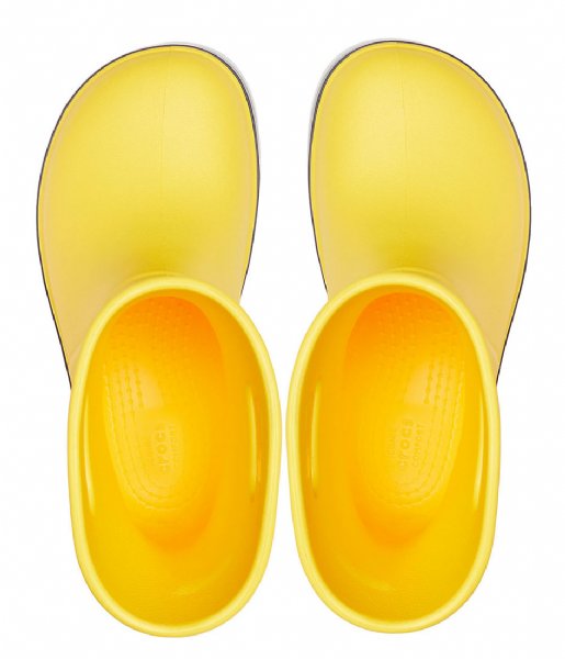 Crocs  Kids Crocband Rain Boot Yellow navy (734)