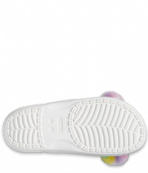 Crocs  Classic Crocs Fur Sure Sandal White (100)