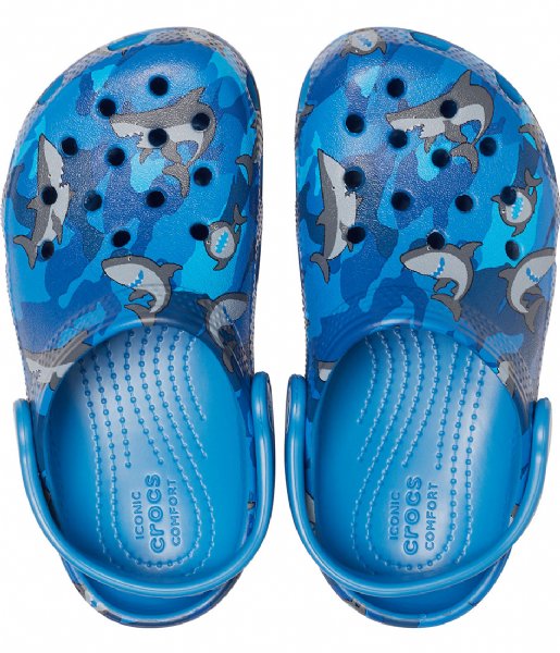 Crocs  Classic Shark Clog PS Prep Blue (4KI)
