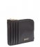 DKNY  Bryant Zip Card Holder Black gold