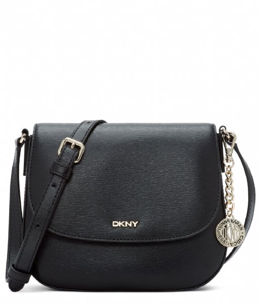 DKNY  Bryant Saddle Bag Black gold