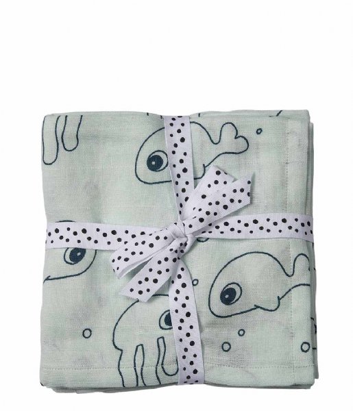 Done by Deer  Swaddle 2 Pack Sea Friends Blue (3103162)
