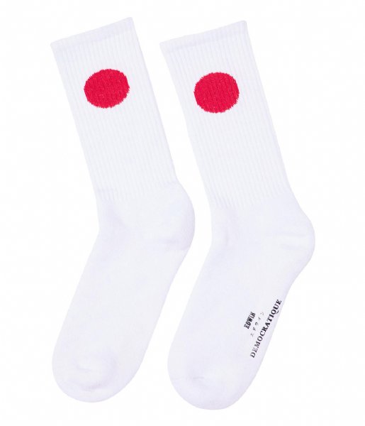 Edwin  Japanese Sun Socks Democratique White (0200)