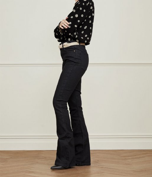 Fabienne Chapot  Eva Denim Flare Trousers Black Denim (9002)
