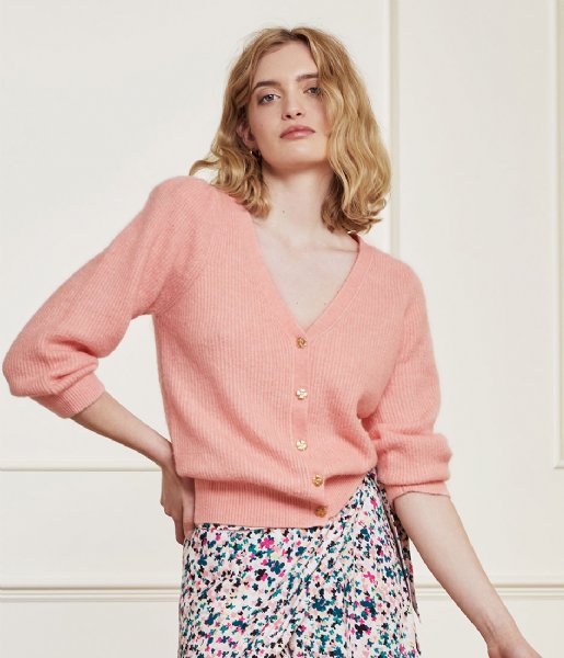 Fabienne Chapot  Sally Cardigan 3/4 Sleeve Lovely Pink (7308)