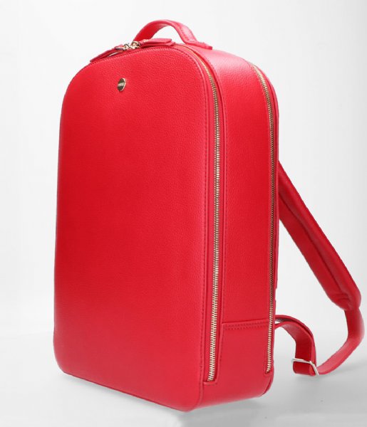 FMME  Claire Laptop Backpack Grain 15.6 Inch red (032)
