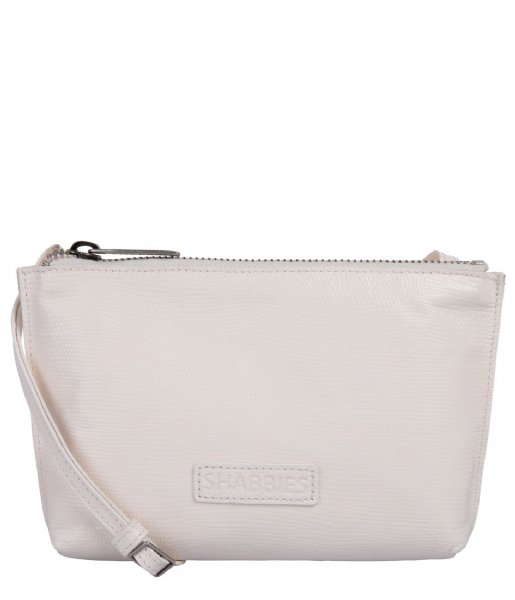 Shabbies  Small Crossbody printed leather White