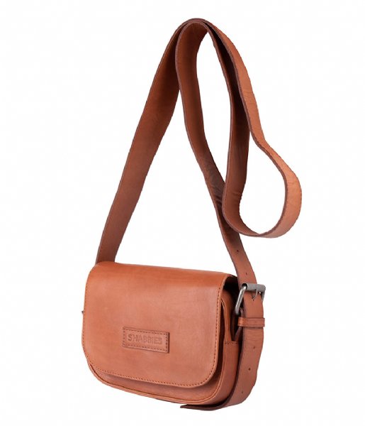 Shabbies  Small Crossbody vegetable tanned leather Cognac