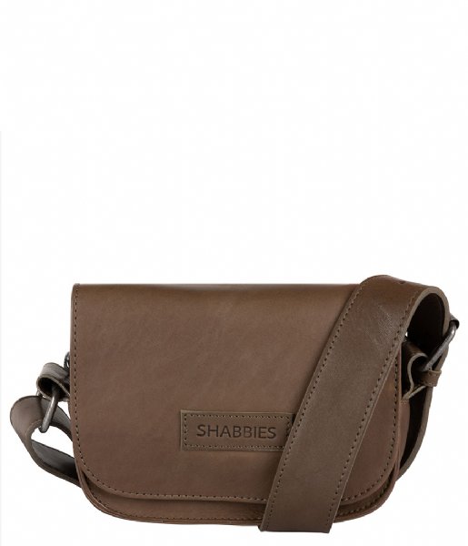 Shabbies  Crossbody Vegetable Tanned Leather Olive (7002)