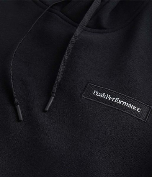 Peak Performance  Logo Hood Sweatshirt Black