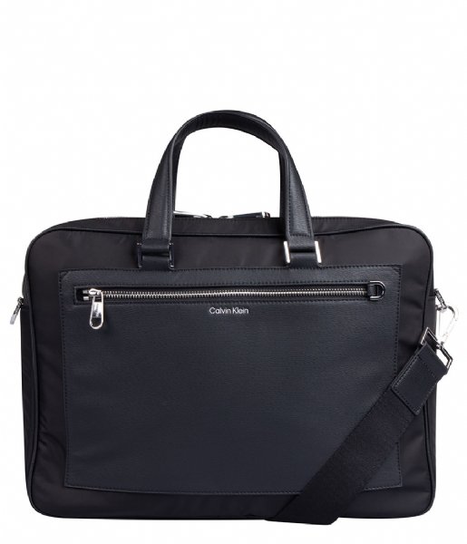 Calvin Klein  Elevated Laptop Bag With Pocket Ck Black (BAX)