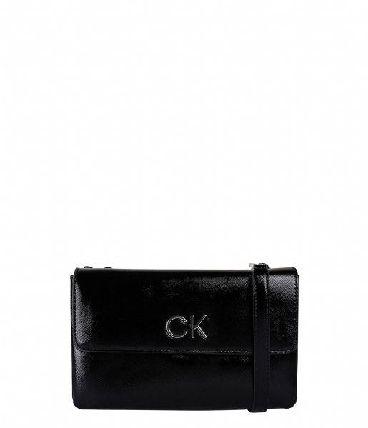 Calvin Klein  Re-Lock Double Xbody W Flap Saff Ck Black (BAX)