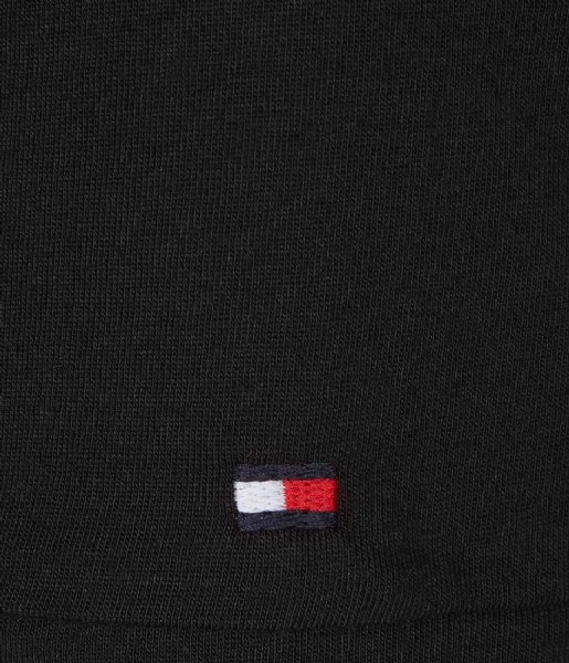 Tommy Hilfiger  Cn Short Sleeve Tee Logo Flag Black (BDS)