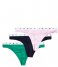 Tommy Hilfiger  3-Pack Thong Green Mal French Orchid Desert Sky (0V3)