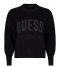 Guess  Estelle Rn Long Sleeve Sweater Jet Black A996 (JBLK)