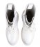 Calvin Klein  Flatform Laceup Boot Patent White (YBR)
