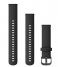 Garmin  Quick release Silicone watch strap 18 mm Black with slate gray hardware
