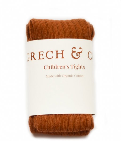 Grech and Co  Children's Tights Organic Cotton Spice