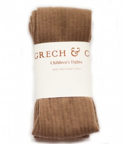 Grech and Co  Children's Tights Organic Cotton Stone