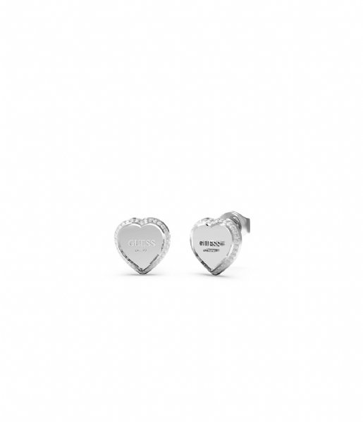 Guess  Earrings Fine Heart JUBE01427JWRHT Silver