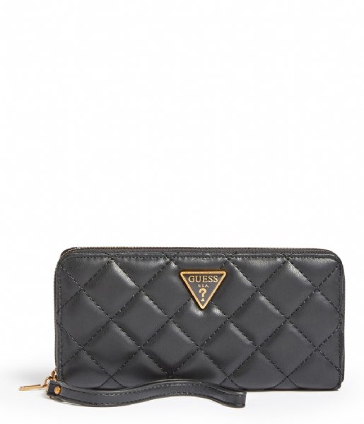 Guess  Cessily Slg Large Zip Around Black