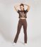 Guess  Allie Scuba Wide Pant Chocolate Brownie (G1DL)