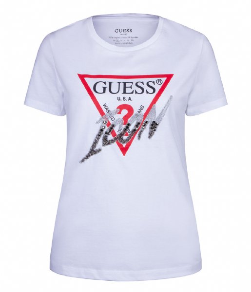 Guess  Shortsleeve Crewneck Icon Tee Pure White (G011)
