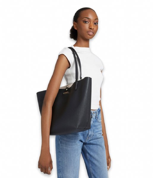 Guess  Alby Toggle Tote Black/Stone
