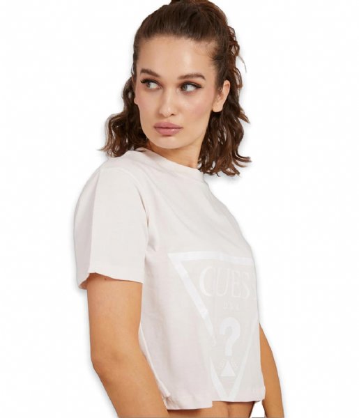 Guess  Adele Crop T-Shirt Pure White