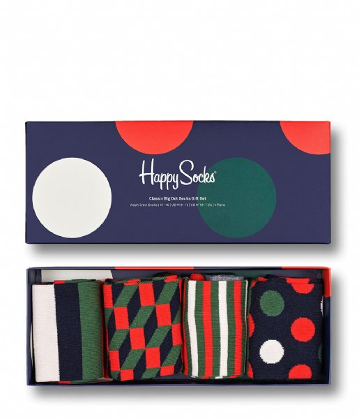 Happy Socks  4-Pack Classic Holiday Socks Gift Set Classic Holidays (200)
