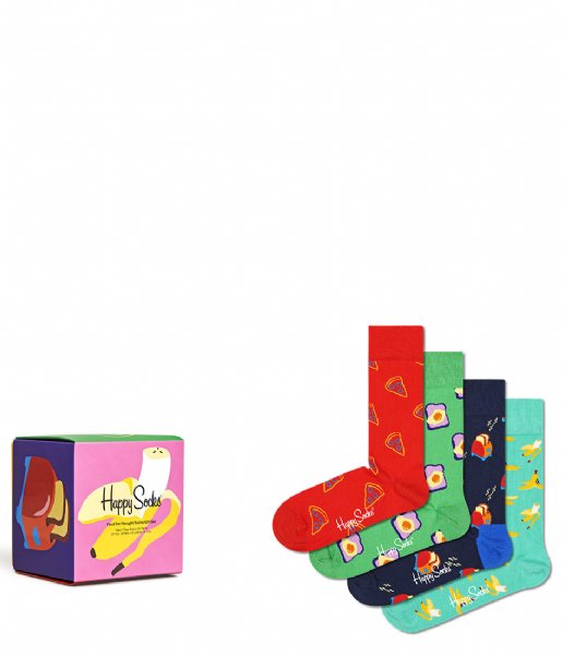 Happy Socks  4-Pack Food For Thought Socks Gift Set Food For Thoughts