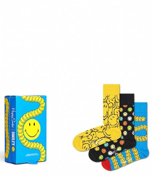 Happy Socks  Smiley 3-Pack Gift Set Smiley