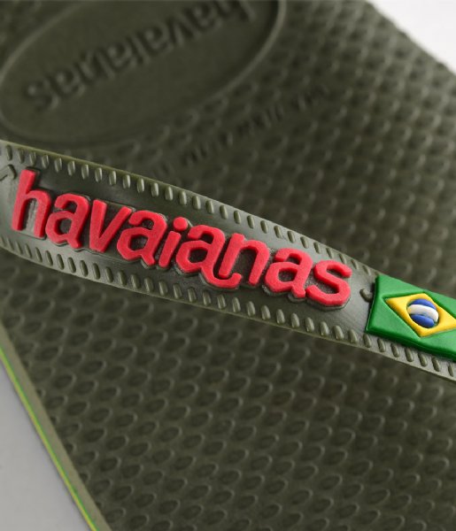 Havaianas  Brasil Logo Green (869)