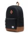 Herschel Supply Co.  Heritage Youth X-Large 13 inch Black/Saddle Brown (02462)