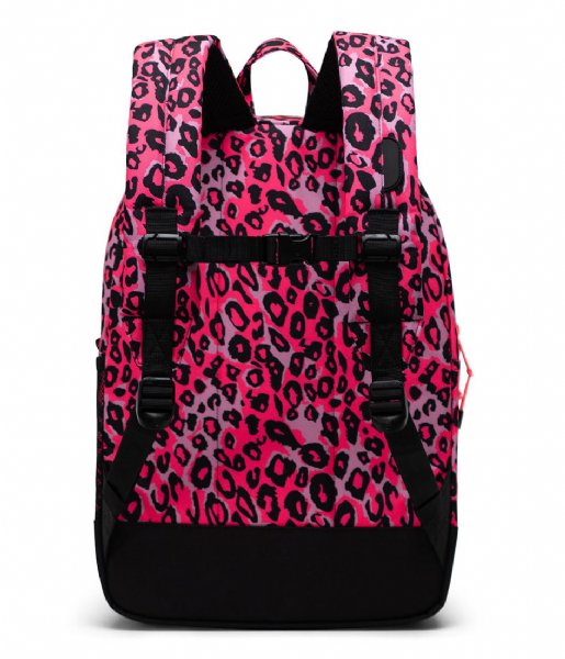Herschel Supply Co.  Heritage Youth X-Large 13 inch Cheetah Camo Neon Pink/Black (04897)