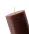 House Doctor  Pillar Candle Rustic HD 6C 2-Pack Cognac