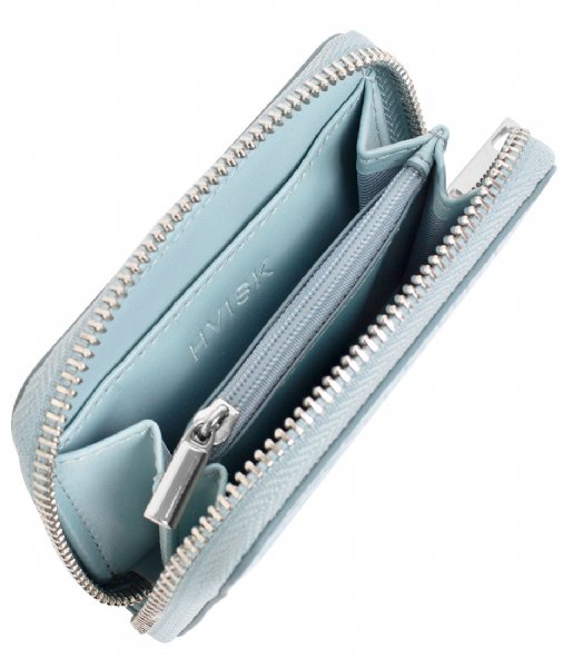 HVISK  Wallet Zipper Croco Baby Blue (001)