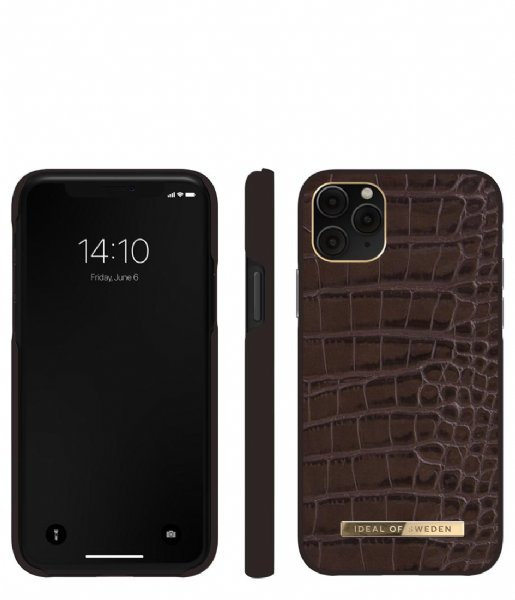 iDeal of Sweden  Atelier Case  iPhone 11 Pro/XS/X Deep Walnut Croco (455)