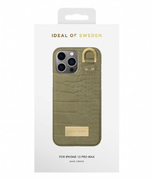 iDeal of Sweden  Fashion Case Atelier iPhone 13 Pro Max Sage Croco (210)
